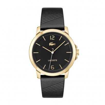 LACOSTE OTTWA รุ่น LC2011276 นาฬิกาข้อมือผู้ชาย สายหนัง สีดำ