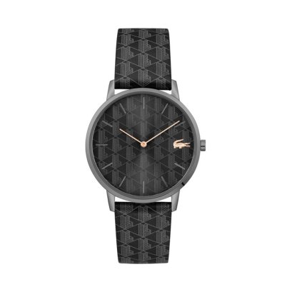 Lacoste Watches Men&#039;s Crocorigin Leather Strap Watch