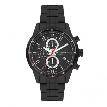 LEE COOPER LC07836.650  45 MM. นาฬิกาข้อมือผู้ชายสีดำ