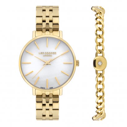 LEE COOPER LC07857.120  34 MM. นาฬิกาข้อมือผู้หญิง สีทอง