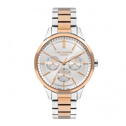 LEE COOPER FW23 FEMALE 38 MM.  นาฬิกาข้อมือผู้หญิง Silver / Gold