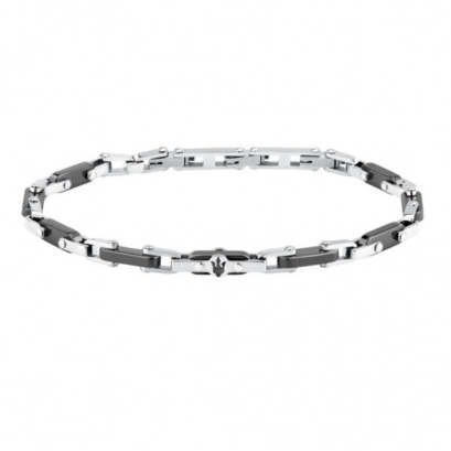 Maserati Jewellery JM226ATZ75  CERAMIC BR SS BLACK BRACELET BASE สร้อยข้อมือ
