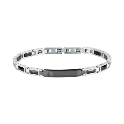 Maserati Jewellery JM226ATZ79  CERAMIC BR SS BLACK BRACELET BASE สร้อยข้อมือ