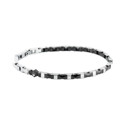 Maserati Jewellery JM226ATZ83  CERAMIC BR SS BLACK BRACELET BASE สร้อยข้อมือ