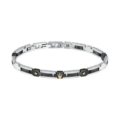 Maserati Jewellery JM423ATZ30  MASERATI BR.YG+BLKW/BLKCERAMIC BRACELET BASE สร้อยข้อมือ