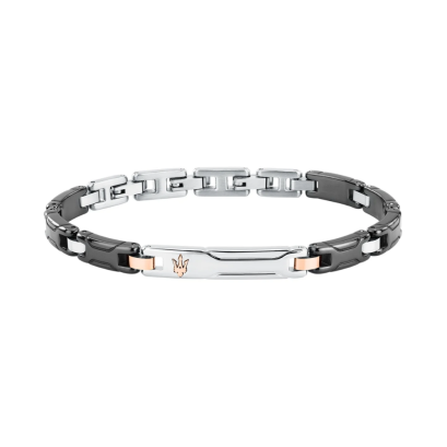 MASERATI JEWELRY JM426ATZ93 CERAMIC BR SS RG CERAMIC BLACK 18.5+3CM สร้อยข้อมือ