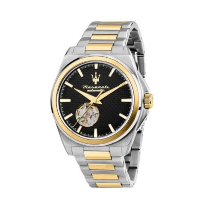 นาฬิกา Maserati Velocitá PVD สีทอง สีดำ 41 มม. R8823152001  Automatic Watch นาฬิกาข้อมือผู้ชาย