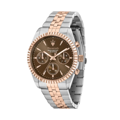 MASERATI R8853100049 COMPETIZIONE 41MM MUL BRO D SS/RG BR Men watch นาฬิกาข้อมือ นาฬิกา ผู้ชาย