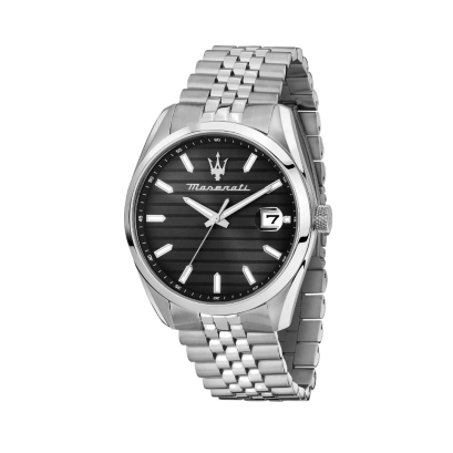 MASERATI R8853151026  ATTRAZIONE 43MM 3H BLACK นาฬิกาข้อมือ  นาฬิกา ผู้ชาย