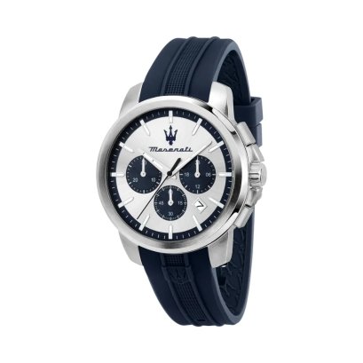 นาฬิกา Maserati Successo R8871621042 Successo Chrono WatchGents Quartz Chronograph with Date Silicone นาฬิกาข้อมือผู้ชาย