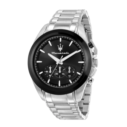 Maserati&nbsp; R8873612066  TRAGUARDO 43MM BLACK Men  watch นาฬิกาข้อมือ นาฬิกา ผู้ชาย