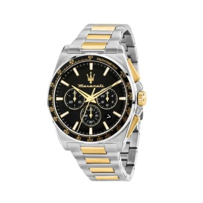 นาฬิกา Maserati Velocità Chronograph Quartz Watch Black 43 มม. R8873652003 นาฬิกาข้อมือผู้ชาย