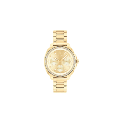 COACH CO14504392 KITT  GOLD STEEL Women&#039;s Watch 34 mm. นาฬิกา นาฬิกาข้อมือ นาฬิกาข้อมือผู้หญิง