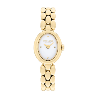 COACH CO14504735 SAMMY นาฬิกา นาฬิกาข้อมือ นาฬิกาผู้หญิง 22.5mm Yellow Gold Tone Ladies Watch