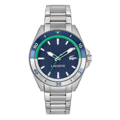 Lacoste Men Mainsail Bracelet Style Straps Analogue Watch LC2011458 นาฬิกาข้อมือ นาฬิกา ผู้ชาย