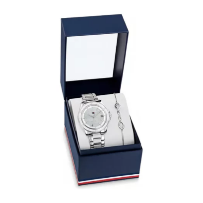 Tommy Hilfiger TH2770194 Gift Set woman's orologio silver 36mm.นาฬิกา นาฬิกาข้อมือ นาฬิกาข้อมือผู้หญิง
