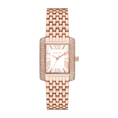 Michael Kors MK4743 Emery Three-Hand Rose Gold-Tone Stainless Steel Watch