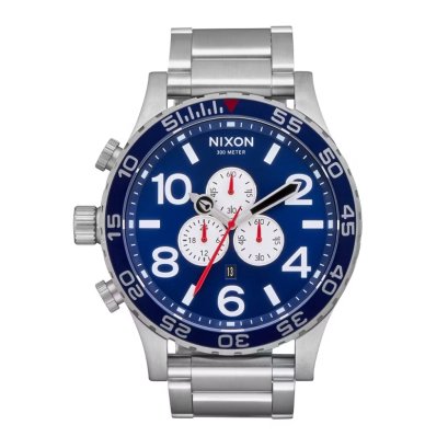 Nixon NXA0835091-00 นาฬิกาผู้ชาย 51-30 CHRONO NAVY SUN SILVER