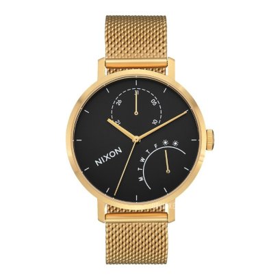 Nixon CLUTCH รุ่น NXA1166513-00 นาฬิกาข้อมือผู้ชาย สายสแตนเลส สีทอง หน้าปัด 38 มม. CLUTCH GOLD BLACK