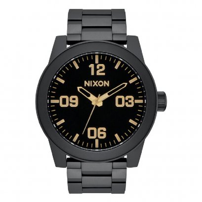 Nixon Corporal Stainless Steel Matte Black / Gold