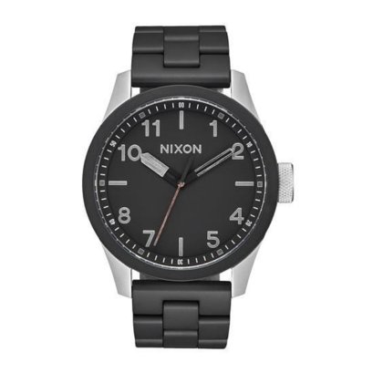 NIXON THE SAFARI Men SAFARI BLK STEEL
