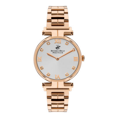 Beverly Hills Polo BP3382X.430 นาฬิกาข้อมือผู้หญิง สายสแตนเลส Rose Gold