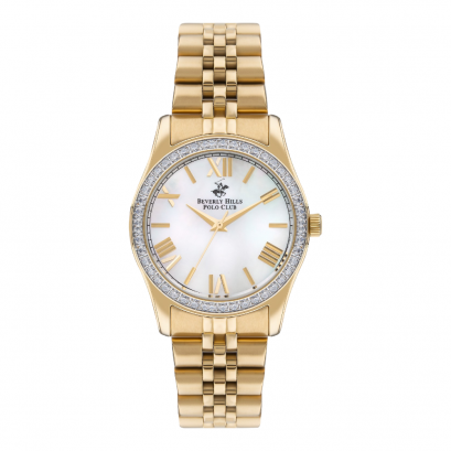 Beverly Hills Polo Club BP3383C.120 นาฬิกาข้อมือผู้หญิง สายสแตนเลส Gold