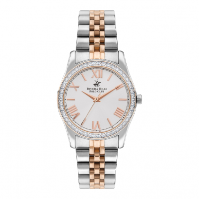 Beverly Hills Polo Club BP3383C.530 นาฬิกาข้อมือผู้หญิง สายสแตนเลส Two Tone