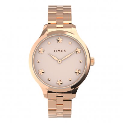 TIMEX Stainless Steel Pink Dial Women&#039;s Analogue Watch - Tw2V23400