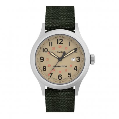 TIMEX TW2V65800 EXPDNORTH SIERRA นาฬิกาข้อมือผู้ชาย สายผ้า สีเขียว หน้าปัด 40 มม.