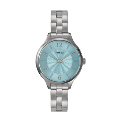 Timex TW2W98400 PEYTON 32M BLUE DIAL Stainless Steel Bracelet Watch นาฬิกา นาฬิกาข้อมือ นาฬิกาข้อมือผู้ชาย