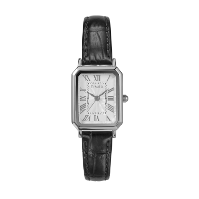 Timex TW2Y00800  W DRESS SILVER BLACK นาฬิกา นาฬิกาข้อมือ นาฬิกาข้อมือผู้หญิง