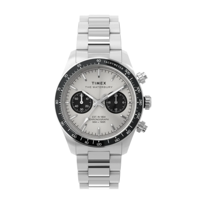 Timex TW2Y19200 Waterbury Heritage Chronograph 39mm Stainless Steel Bracelet Watch    นาฬิกา นาฬิกาข้อมือ นาฬิกาข้อมือผู้ชาย