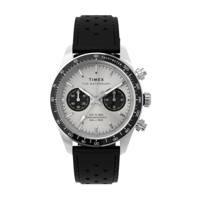 Timex TW2Y19300 Waterbury Heritage Chronograph 39mm Leather Strap Watch  นาฬิกา นาฬิกาข้อมือ นาฬิกาข้อมือผู้ชาย