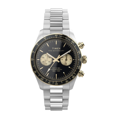 Timex TW2Y23600 Waterbury Heritage Chronograph 39mm Stainless Steel Bracelet Watch   นาฬิกา นาฬิกาข้อมือ นาฬิกาข้อมือผู้ชาย