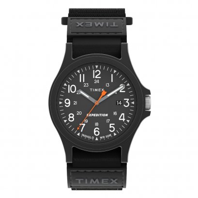 Timex TW4B23800 Camper นาฬิกาข้อมือผู้ชาย สายผ้าสีดำ หน้าปัด 40 มม.