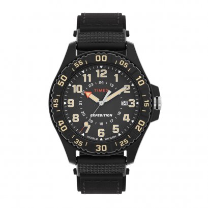 TIMEX TW4B26300 Expedition® Acadia Rugged นาฬิกาข้อมือผู้ชาย สายผ้า สีดำ หน้าปัด 42 มม.