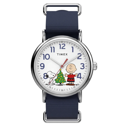 Timex TW6A00400  PEANUTS 38MM WEEKENDER CHARLIE นาฬิกา นาฬิกาข้อมือ นาฬิกาผู้ชาย
