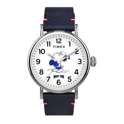 Timex TWLB56100 MUAYTHAI PEANUTS นาฬิกาข้อมือผู้ชาย สีน้ำเงิน