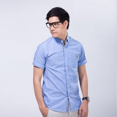 เสื้อเชิ้ต Square with Pocker Stripe