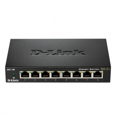 D-Link DGS-108 8-Port Gigabit Unmanaged Desktop Switch