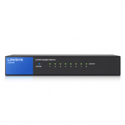 Linksys LGS108 8-Port Desktop Gigabit Switch