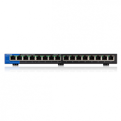 Linksys LGS116P 16-Port Desktop Gigabit PoE Switch