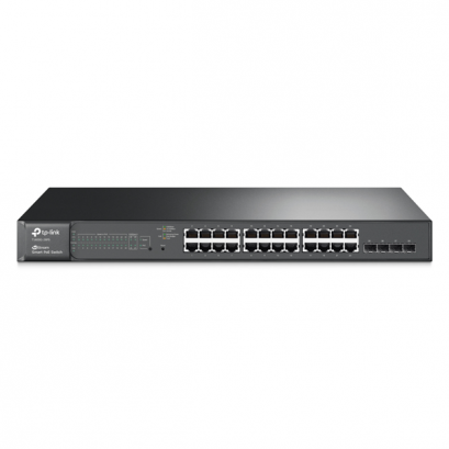 TP-LINK T1600G-28PS JetStream 24-Port Gigabit Smart PoE+ Switch with 4 SFP Slots
