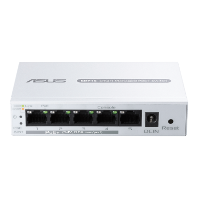 ASUS ExpertWiFi EBP15 5-Port Gigabit PoE+ Switch