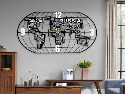 นาฬิกาแขวนผนัง - รูปโลก 