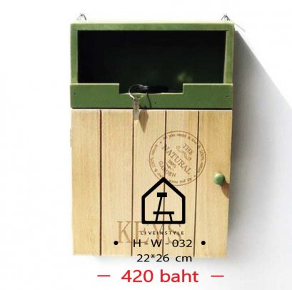 ตู้แขวนกุญแจ-เขียวครีม