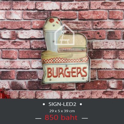 Burgers - Iron Walled LED lights