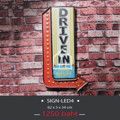 Drive INN  -  Iron Walled LED lights