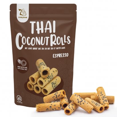 Thai coconut rolls - Espresso flavor